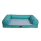 Mastiff Dog Beds Pet Cooling Non-toxic Sofa Bolster Insect Prevention Summer - Teal MEDIUM