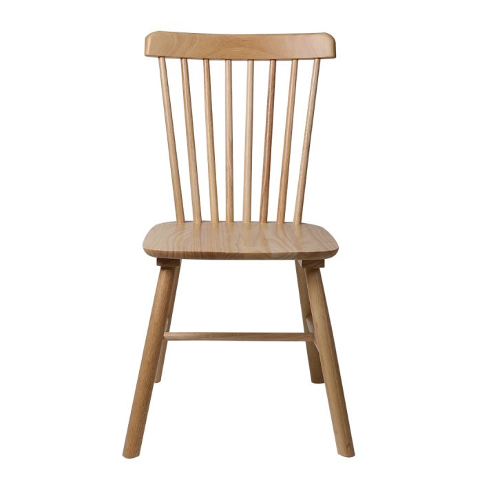 Olivia Set of 2 Dining Chairs Side Replica Kitchen Wood Furniture - Oak