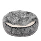 Buhund Dog Beds Pet Calming Warm Soft Plush Sleeping Removable Cover Washable - Charcoal MEDIUM
