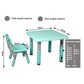 Patsey 3-Piece Kids Table & Chairs Set Children Furniture Toys Play Study Desk - Green