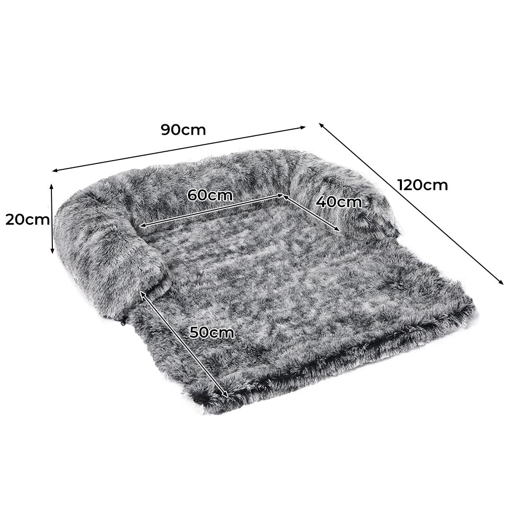 Lapphund Dog Beds Pet Protector Sofa Cover Cat Couch Cushion Slipcovers Seater - Charcoal XLARGE