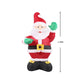 Waving Santa 1.35M Christmas Inflatable Decor LED Lights Xmas Party