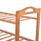 5 Tiers Bamboo Shoe Rack Storage Organizer Wooden Shelf Stand Shelves