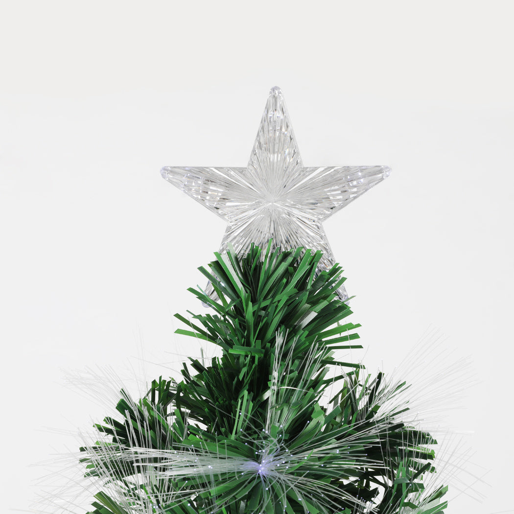 6ft 1.8m 220 Tips Christmas Tree Xmas Decorations Fibre Optic Lights