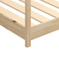 Sasha Bed Frame Wooden Timber House Frame Wood Base Platform Natural - Single
