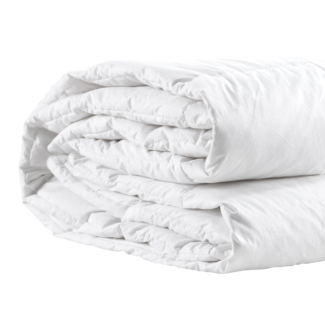 QUEEN 700GSM All Season Goose Down Feather Filling Duvet - White