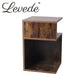 Dawson Wooden High Gloss Bedside Tables Wood Nightstand Storage Cabinet Bedroom - Oak