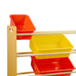 12 Bins Kids Toy Box Bookshelf Organiser Display Shelf Storage Rack Drawer