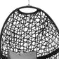 Leith Hanging Swing Egg Chair Pod Patio Cushion Seat - Black
