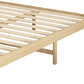 Ashley Wooden Bed Frame Base Solid Timber Pine Wood Natural no Drawers - Queen