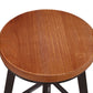 81cm Catania Industrial Bar Stools Kitchen Stool Wooden Barstools Swivel Chair Vintage - Wood