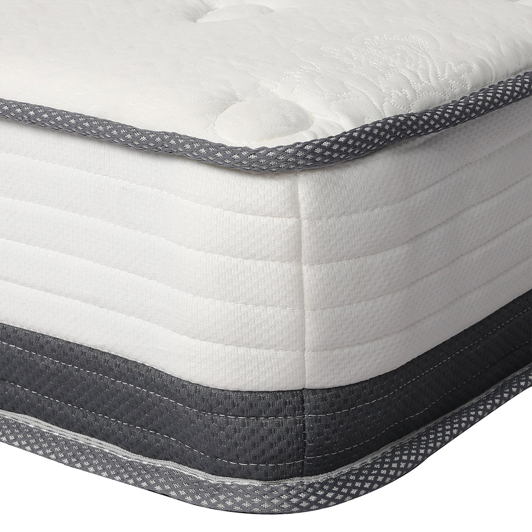 France 21cm Spring Mattress Premium Bed Top Foam Medium Firm - King Single