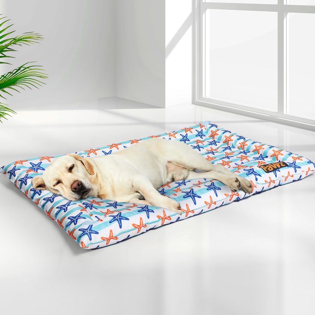 Greyhound Dog Beds Pet Cool Gel Mat Bolster Waterproof Self-cooling Pads Summer - Multicolour LARGE