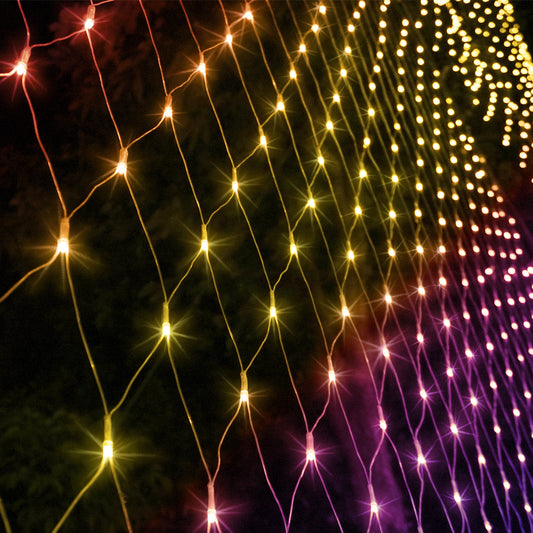 Multicoloured 300LED Christmas Net Lights Mesh String Fairy Light Party Wedding