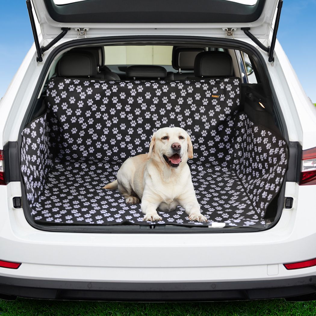 Pet Boot Car Seat Cover Hammock Nonslip Dog Puppy Cat Waterproof Rear Large Black