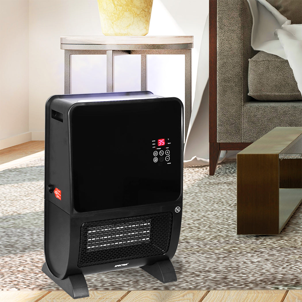 Electric Heater Humidifier 2 In 1 Portable Ceramic Remote Overheat 2000W