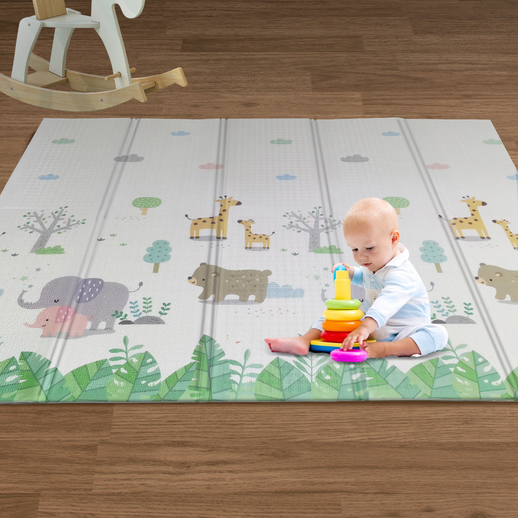 BoPeep Kids Play Mat Baby Crawling Pad Floor Foldable XPE Foam Non-slip Bear