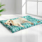 Beauceron Dog Beds Pet Cool Gel Mat Bolster Waterproof Self-cooling Pads Summer - Green LARGE