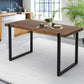 Dining Table Industrial Wooden Metal Kitchen Tables Cafe Restaurant 140Cm