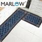 Sable Set of 2 45x150 and 45x75 Kitchen Floor Mat Area Rugs Non-Slip Door Mat
