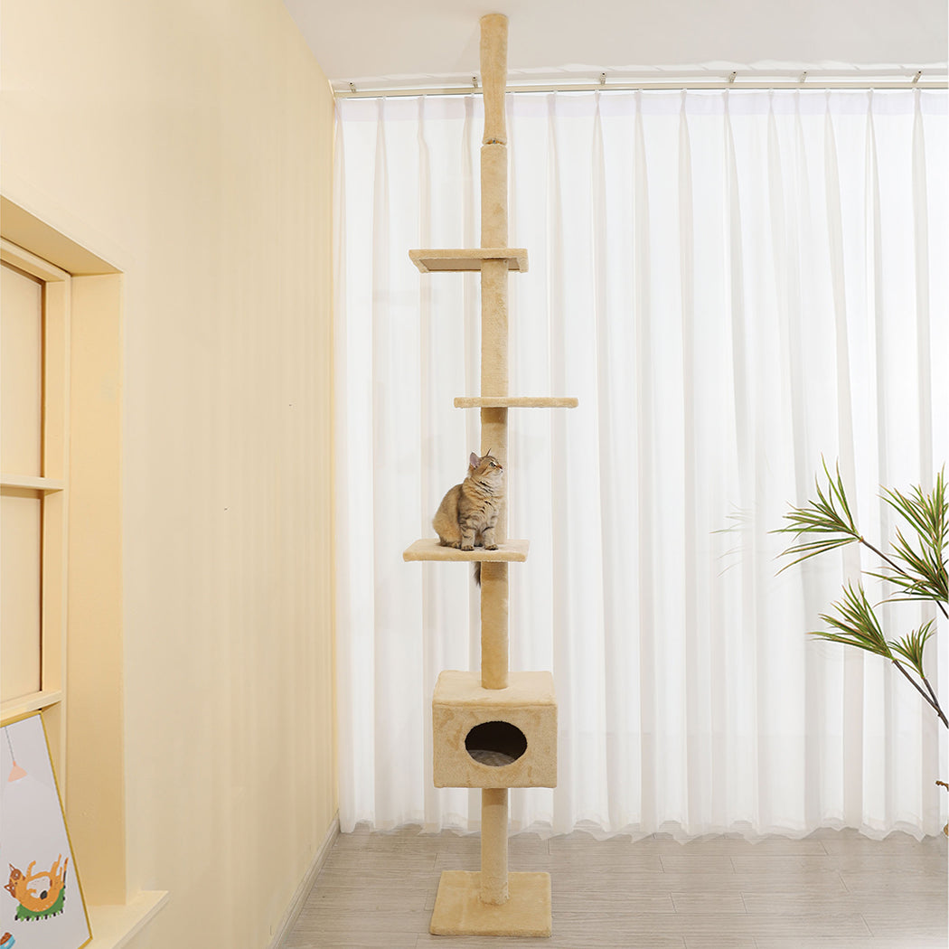 Cat Scratching Post Tree Cubby House Condo Furniture Scratcher 248-288 High