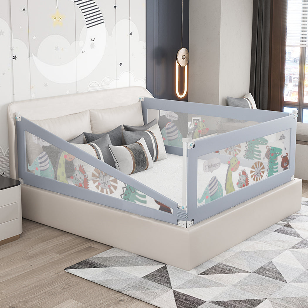 Kids Baby Safety Bed Rail Adjustable Folding Child Toddler - 180cm up to 200cm