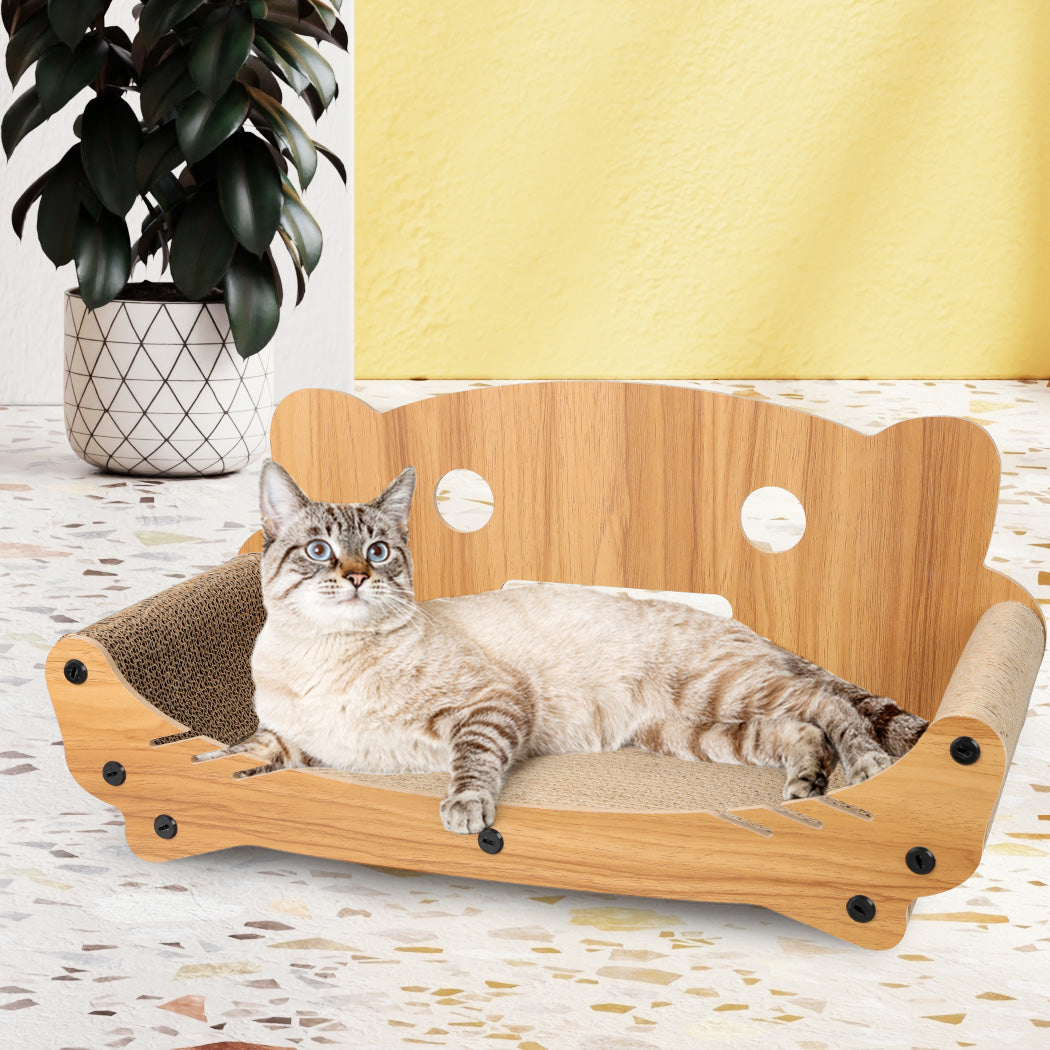 Cat Kitten Claw Scratching Board Post Scratcher Corrugated Cardboard Toy