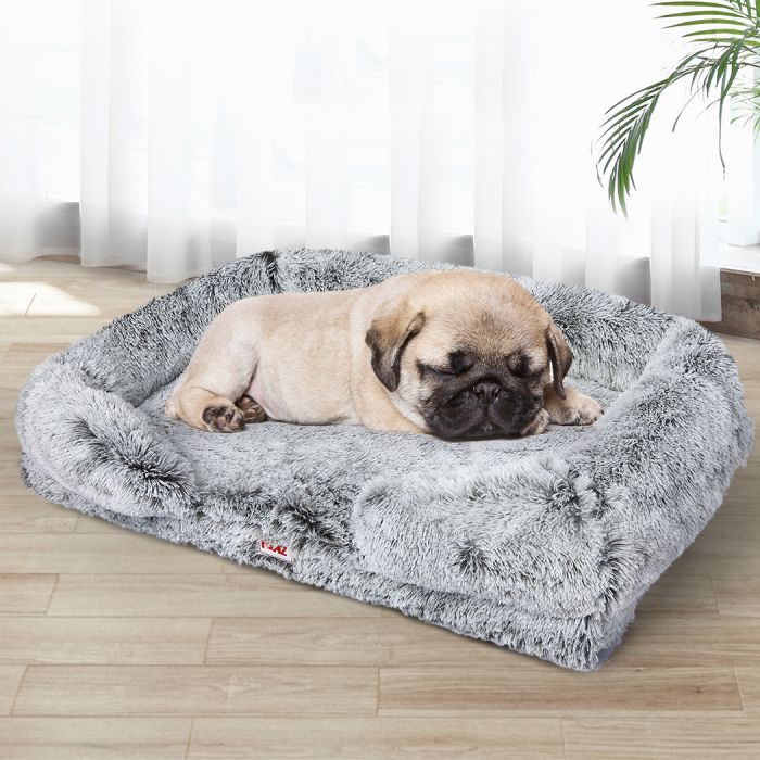 Cairn Dog Beds Pet Orthopedic Sofa Bedding Soft Warm Mat Mattress Cushion - Grey SMALL