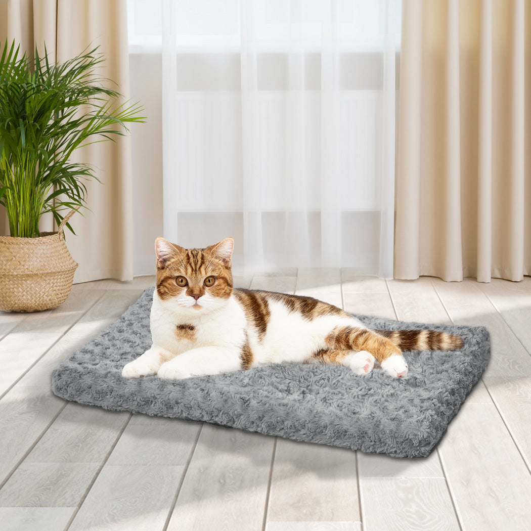 Pumi Dog Beds Pet Bedding Mattress Soft Pad Cushion Bed - Grey XSMALL