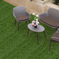 30x30cm Set of 10 Artificial Grass 33mm Floor Tile Garden Indoor Outdoor Lawn Home Decor - Tri-Colour Green