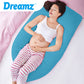 Fabric Maternity Pregnancy Pillow Cases Nursing Sleeping Body Support Feeding Boyfriend - Teal