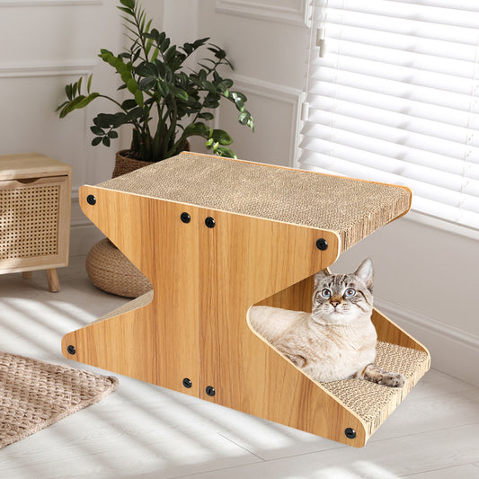 Cat Scratching Scratcher Board Cat Tree Pad Lounge Toy Corrugated Cardboard