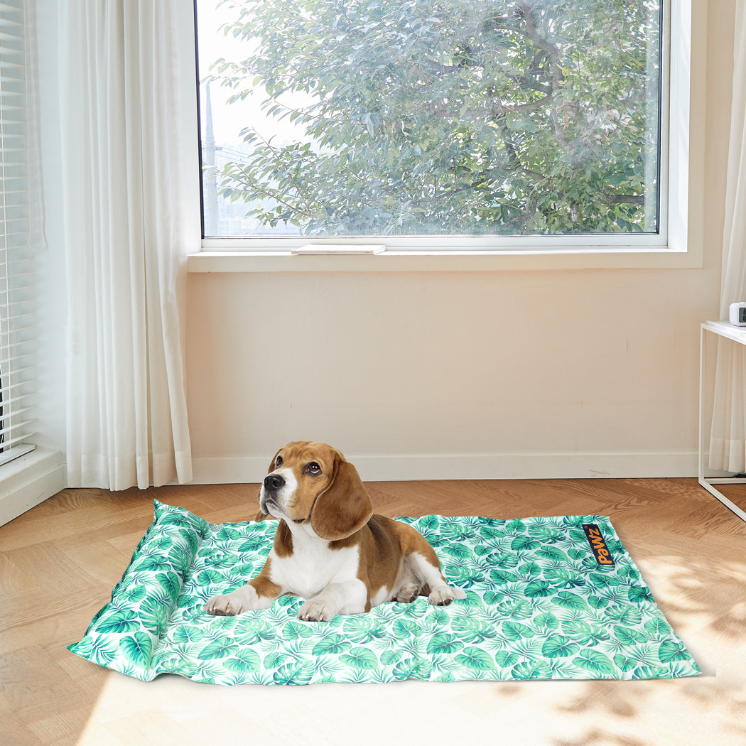 Skye Dog Beds Pet Cooling Mat Cat Gel Non-Toxic Pillow Sofa Self-cool Summer - Green MEDIUM