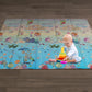 Kids Play Mat Baby Crawling Pad Ocean Floor Foldable XPE Foam Non-slip Carpet