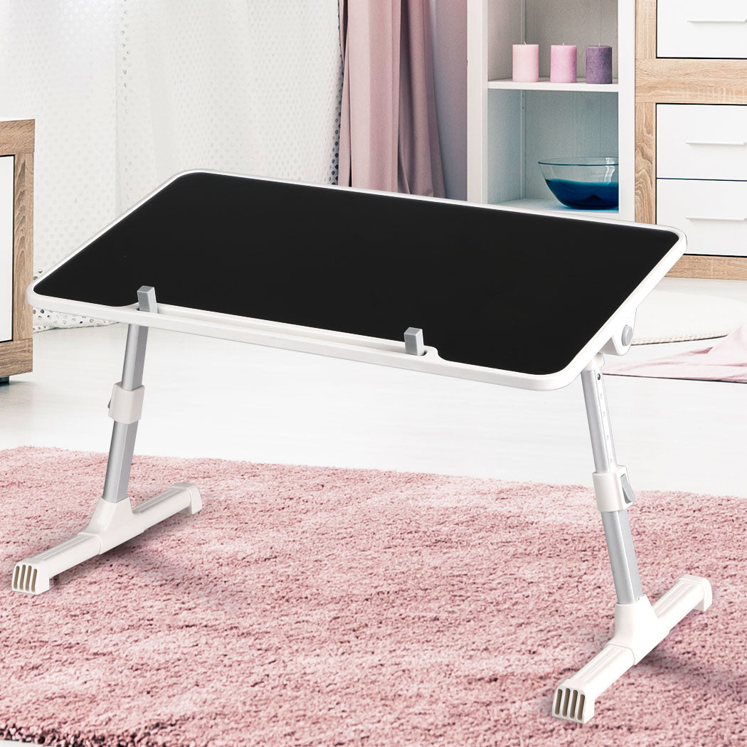 Laptop Desk Computer Stand Table Foldable Tray Adjustable Bed Sofa Black