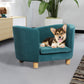 Berger Dog Beds Pet Sofa Warm Soft Lounge Couch Soft Removable Cushion Chair Seat - Blue