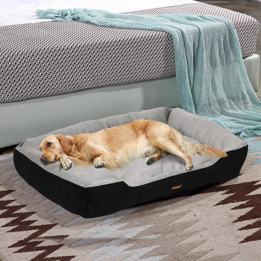 Broholmer Dog Beds Pet Mattress Cushion Soft Pad Mats - Black XXLARGE