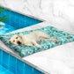 Beauceron Dog Beds Pet Cool Gel Mat Bolster Waterproof Self-cooling Pads Summer - Green LARGE
