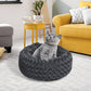 Bernese Dog Beds Calming Warm Soft Plush Pet Cat Cave Washable Portable - Dark Grey SMALL
