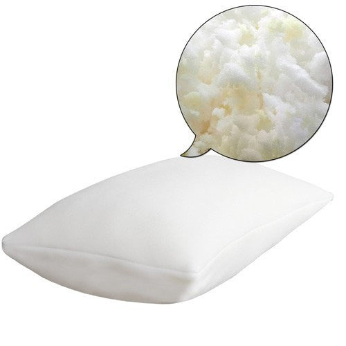 Set of 2 Visco Elastic Memory Foam Pillows - White