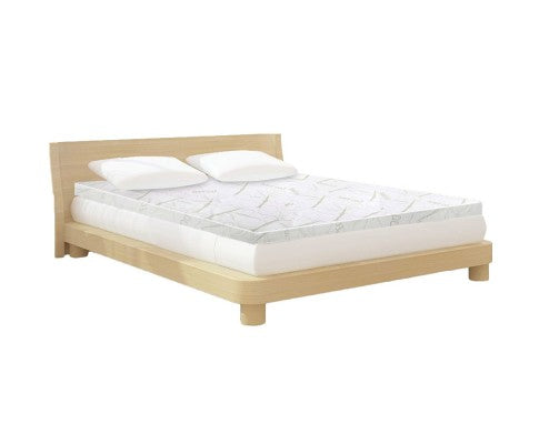 SINGLE 8cm Cool Gel Memory Foam Mattress Topper with Bamboo Cover