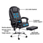Odin Massage Office Chair 8 Point Footrest - Black