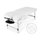 Massage Table 60cm 3 Fold Aluminium Beauty Bed Portable Therapy Waxing Black