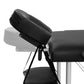 Massage Table 60cm 3 Fold Aluminium Beauty Bed Portable Therapy Waxing Black