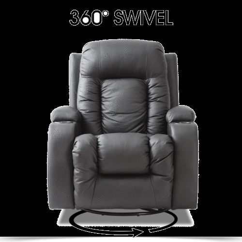 Irene Electric Massage Chair Zero Gravity Chair Recliner Full Body Back Neck - Black