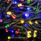30M 300 LED Bulbs String Solar Powered Fairy Lights Garden Christmas Decor - Multicolour