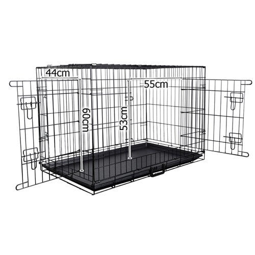 Dog Cage 48inch Pet Cage - Black