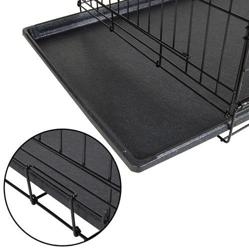 Dog Cage 48inch Pet Cage - Black