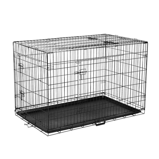 Dog Cage 42inch Pet Cage - Black