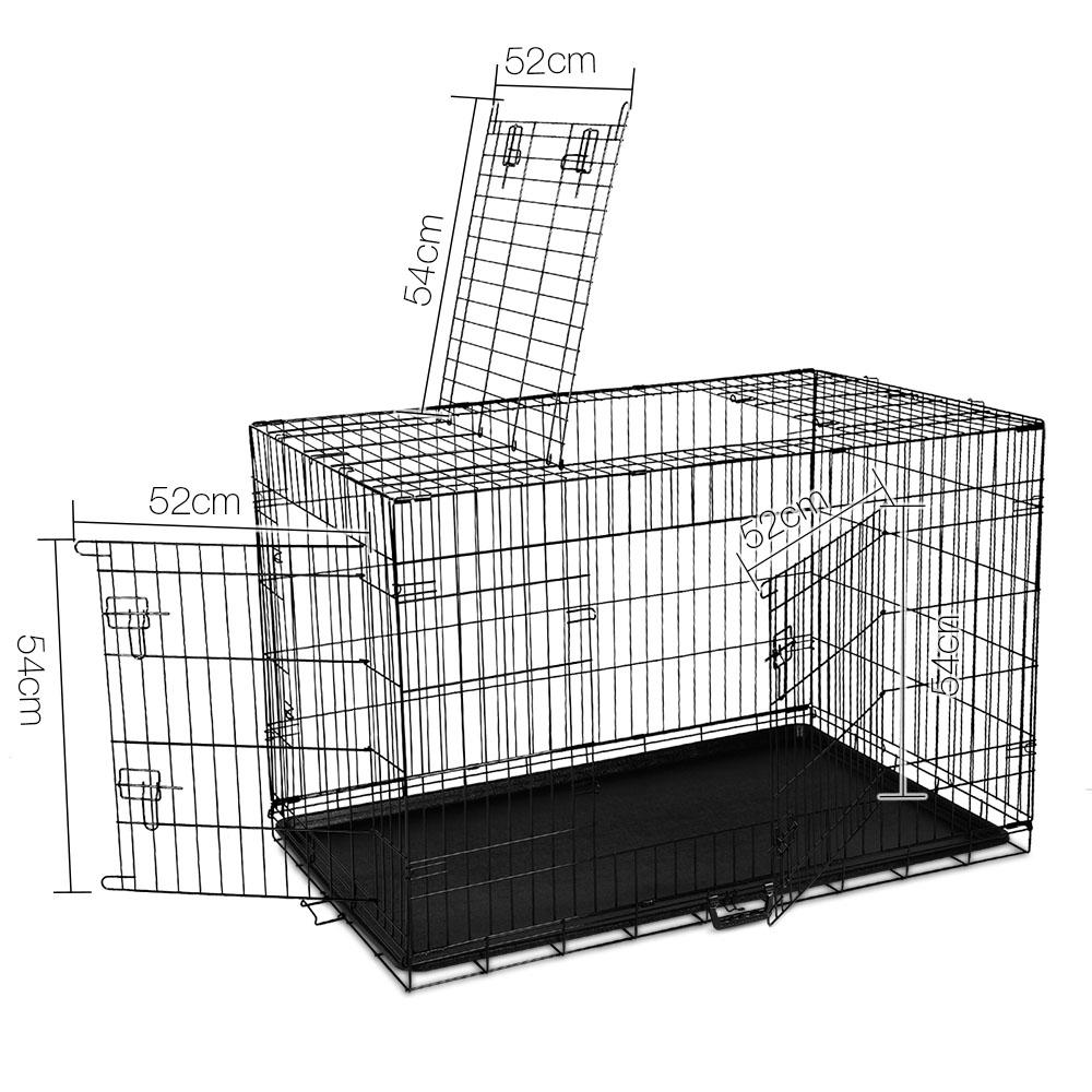 Dog Cage 42inch Pet Cage - Black